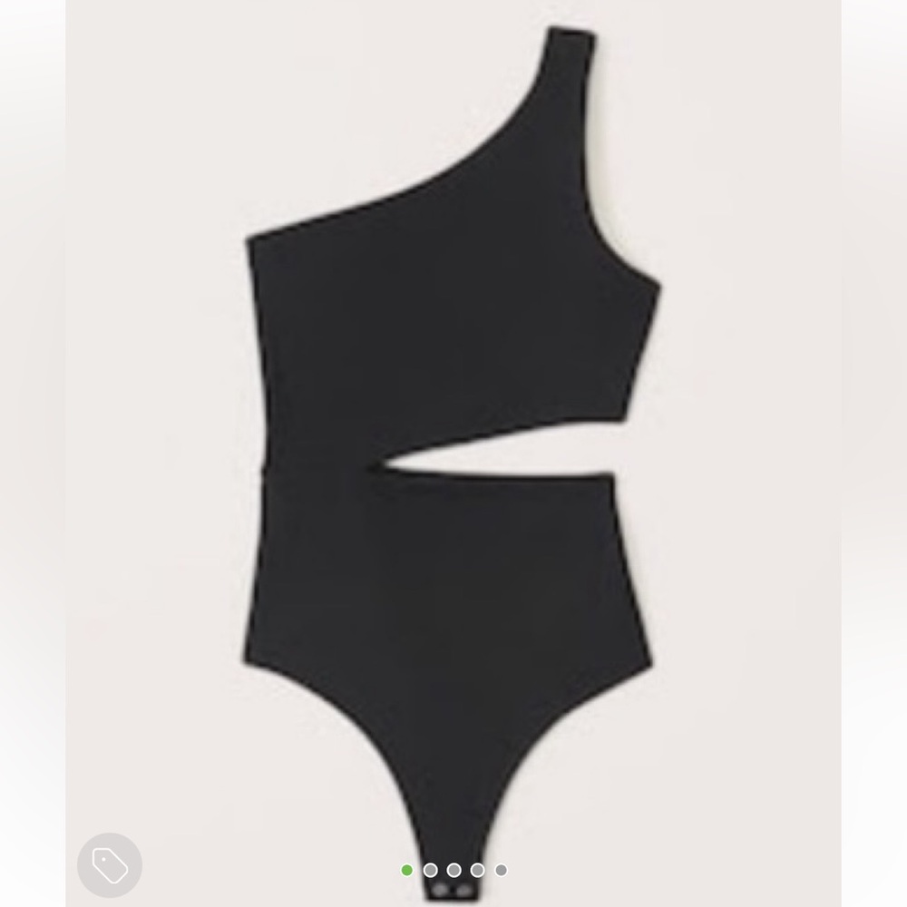 Abercrombie Black Cut-out Bodysuit